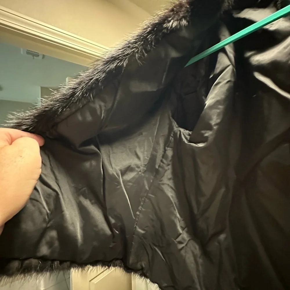 Saga Furs Black Mink Fur Coat - Picture 6 of 16